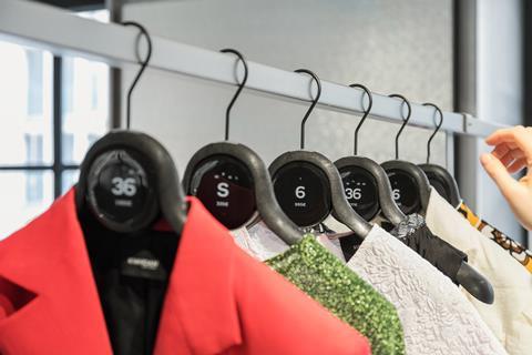 Hi-tech hangers at Galeries Lafayette